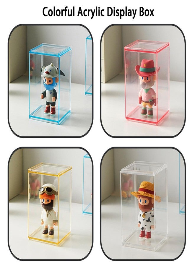 دبليو ام ام 3 صناديق عرض أكريليك ملونة لعرض مجسمات فانكو بوب، صندوق تخزين قابل للتكديس ومقاوم للغبار، مُجمّع بالكامل، مناسب لمجسمات ليغو القابلة للتجميع. - Image 5